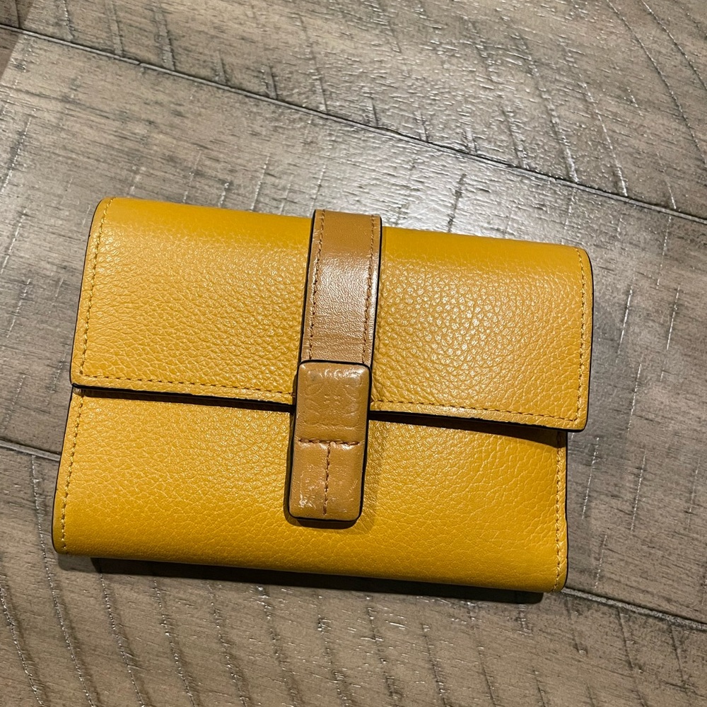 Loewe trifold wallet in soft grained calfskin